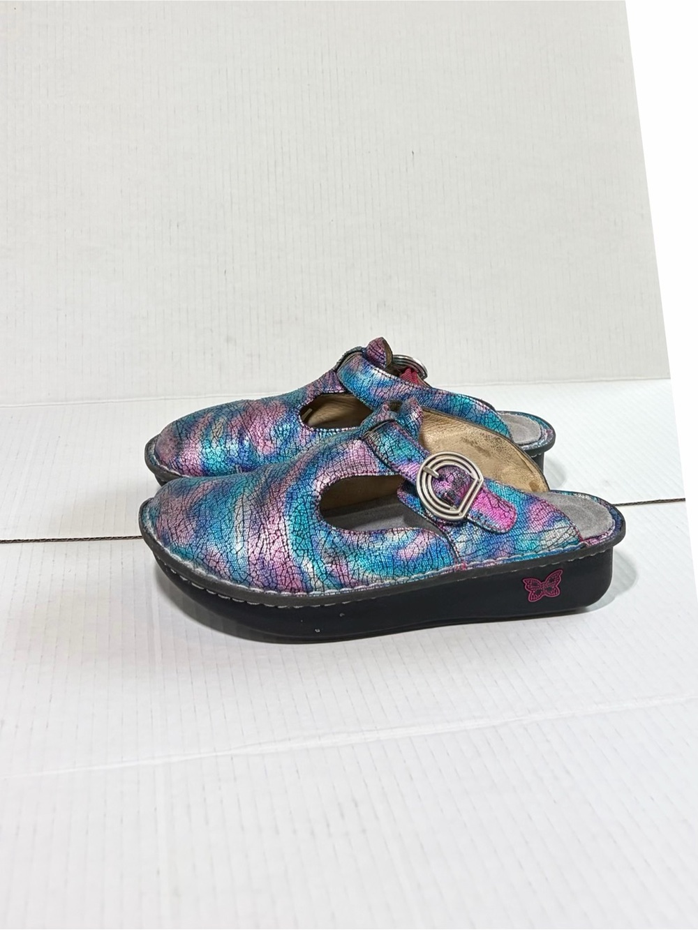 Algeria Metallic Leather Classic Hippie Dippie Clogs